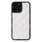 For iPhone 11 Diamond Pattern Leather Phone Case(White) - 1