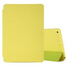 For iPad 10.2 Horizontal Flip Smart Leather Case with Three-folding Holder(Yellow) - 1