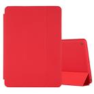 For iPad 10.2 Horizontal Flip Smart Leather Case with Three-folding Holder(Red) - 1