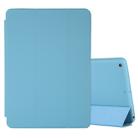 For iPad 10.2 Horizontal Flip Smart Leather Case with Three-folding Holder(Sky Blue) - 1