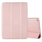 For iPad 10.2 Horizontal Flip Smart Leather Case with Three-folding Holder(Gold) - 1