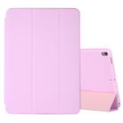 For iPad Air 3 10.5 inch Horizontal Flip Smart Leather Case with Three-folding Holder(Pink) - 1