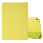 For iPad Air 3 10.5 inch Horizontal Flip Smart Leather Case with Three-folding Holder(Yellow) - 1