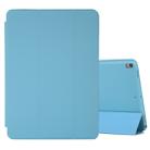 For iPad Air 3 10.5 inch Horizontal Flip Smart Leather Case with Three-folding Holder(Sky Blue) - 1
