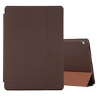 For iPad Air 3 10.5 inch Horizontal Flip Smart Leather Case with Three-folding Holder(Dark Brown) - 1