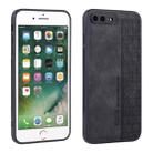For iPhone 7 Plus / 8 Plus AZNS 3D Embossed Skin Feel Phone Case(Black) - 1