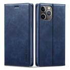 For iPhone 11 Pro LC.IMEEKE RFID Anti-theft Leather Phone Case(Blue) - 1