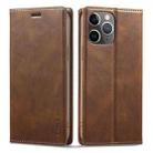 For iPhone 11 Pro Max LC.IMEEKE RFID Anti-theft Leather Phone Case(Brown) - 1