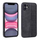 For iPhone 11 AZNS 3D Embossed Skin Feel Phone Case(Black) - 1