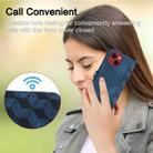 For iPhone 14 Spider Printed Leather Phone Case(Blue) - 7