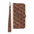 For iPhone 13 Pro Max Spider Printed Leather Phone Case(Brown) - 2