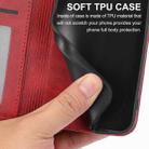 For iPhone 12 Pro Max Cubic Grid Calf Texture Magnetic Closure Leather Phone Case(Red) - 7