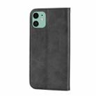 For iPhone 11 Cubic Grid Calf Texture Magnetic Closure Leather Phone Case(Black) - 3