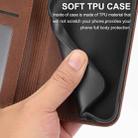 For iPhone XR Cubic Grid Calf Texture Magnetic Closure Leather Phone Case(Brown) - 7