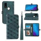 For Fujitsu Arrows WE F-51B Spider Printed Leather Phone Case(Green) - 1