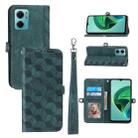 For Xiaomi Redmi Note 11T Pro Spider Printed Leather Phone Case(Green) - 1