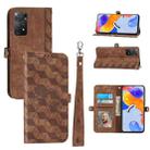 For Xiaomi Redmi Note 11 Pro Global Spider Printed Leather Phone Case(Brown) - 1