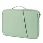 For 9.7-11 inch Laptop Portable Nylon Twill Texture Bag(Green) - 1