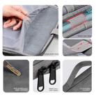 For 9.7-11 inch Laptop Portable Sheepskin Texture Leather Bag(Grey) - 4