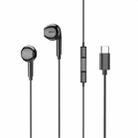Borofone BM71 1.2m Light Song Type-C Wire-controlled Digital Earphones with Mic(Black) - 1