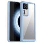 For Xiaomi 12T Pro Colorful Series Acrylic + TPU Phone Case(Blue) - 1