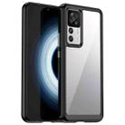 For Xiaomi 12T Pro Colorful Series Acrylic + TPU Phone Case(Black) - 1