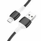 Borofone BX84 1m 2.4A USB to Micro USB Rise Charging Data Cable(Black) - 1