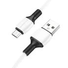 Borofone BX84 1m 2.4A USB to Micro USB Rise Charging Data Cable(White) - 1