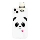 For iPhone 14 Shockproof Cartoon TPU Phone Case(White Panda) - 1