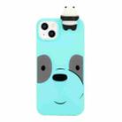 For iPhone 14 Shockproof Cartoon TPU Phone Case(Big Eye Bear) - 1