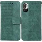 For Xiaomi Redmi Note 11T Pro / 11T Pro+ 5G Geometric Embossed Flip Leather Phone Case(Green) - 1