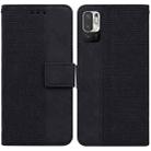 For Xiaomi Redmi Note 11T Pro / 11T Pro+ 5G Geometric Embossed Flip Leather Phone Case(Black) - 1