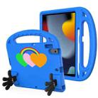 For iPad 10.2 / iPad Pro 10.5 Love Small Palm Holder EVA Tablet Case(Blue) - 1