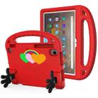 For Amazon Fire HD 10 2021 Love Small Palm Holder EVA Tablet Case(Red) - 1
