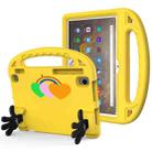 For Amazon Fire HD 10 2021 Love Small Palm Holder EVA Tablet Case(Yellow) - 1