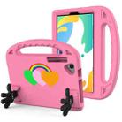 For Huawei MatePad 10.4 2022 Love Small Palm Holder EVA Tablet Case(Pink) - 1