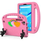 For Huawei MatePad T8 Love Small Palm Holder EVA Tablet Case(Pink) - 1