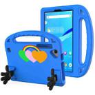 For Huawei MatePad T8 Love Small Palm Holder EVA Tablet Case(Blue) - 1