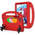 For Walmart Onn 8 inch Love Small Palm Holder EVA Tablet Case(Red) - 1