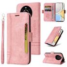For Honor X9 4G / 5G / Honor X30 BETOPNICE Dual-side Buckle Leather Phone Case(Pink) - 1