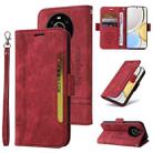 For Honor X9 4G / 5G / Honor X30 BETOPNICE Dual-side Buckle Leather Phone Case(Red) - 1
