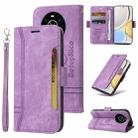 For Honor X9 4G / 5G / Honor X30 BETOPNICE Dual-side Buckle Leather Phone Case(Purple) - 1