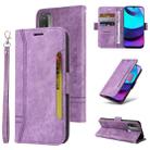 For Motorola Moto E20 / E30 / E40 BETOPNICE Dual-side Buckle Leather Phone Case(Purple) - 1