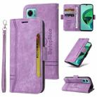 For Xiaomi Redmi Note 11E 5G BETOPNICE Dual-side Buckle Leather Phone Case(Purple) - 1