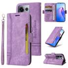 For OPPO Reno8 Pro 5G Global / Reno8 Pro+ BETOPNICE Dual-side Buckle Leather Phone Case(Purple) - 1