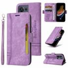 For OPPO Reno8 5G Global BETOPNICE Dual-side Buckle Leather Phone Case(Purple) - 1