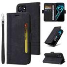 For Realme 9i 5G BETOPNICE Dual-side Buckle Leather Phone Case(Black) - 1