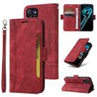 For Realme 9i 5G BETOPNICE Dual-side Buckle Leather Phone Case(Red) - 1