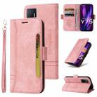 For vivo Y75 4G / V23e 4G/5G BETOPNICE Dual-side Buckle Leather Phone Case(Pink) - 1