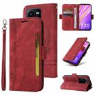 For vivo Y35 4G / Y22s / Y22 BETOPNICE Dual-side Buckle Leather Phone Case(Red) - 1